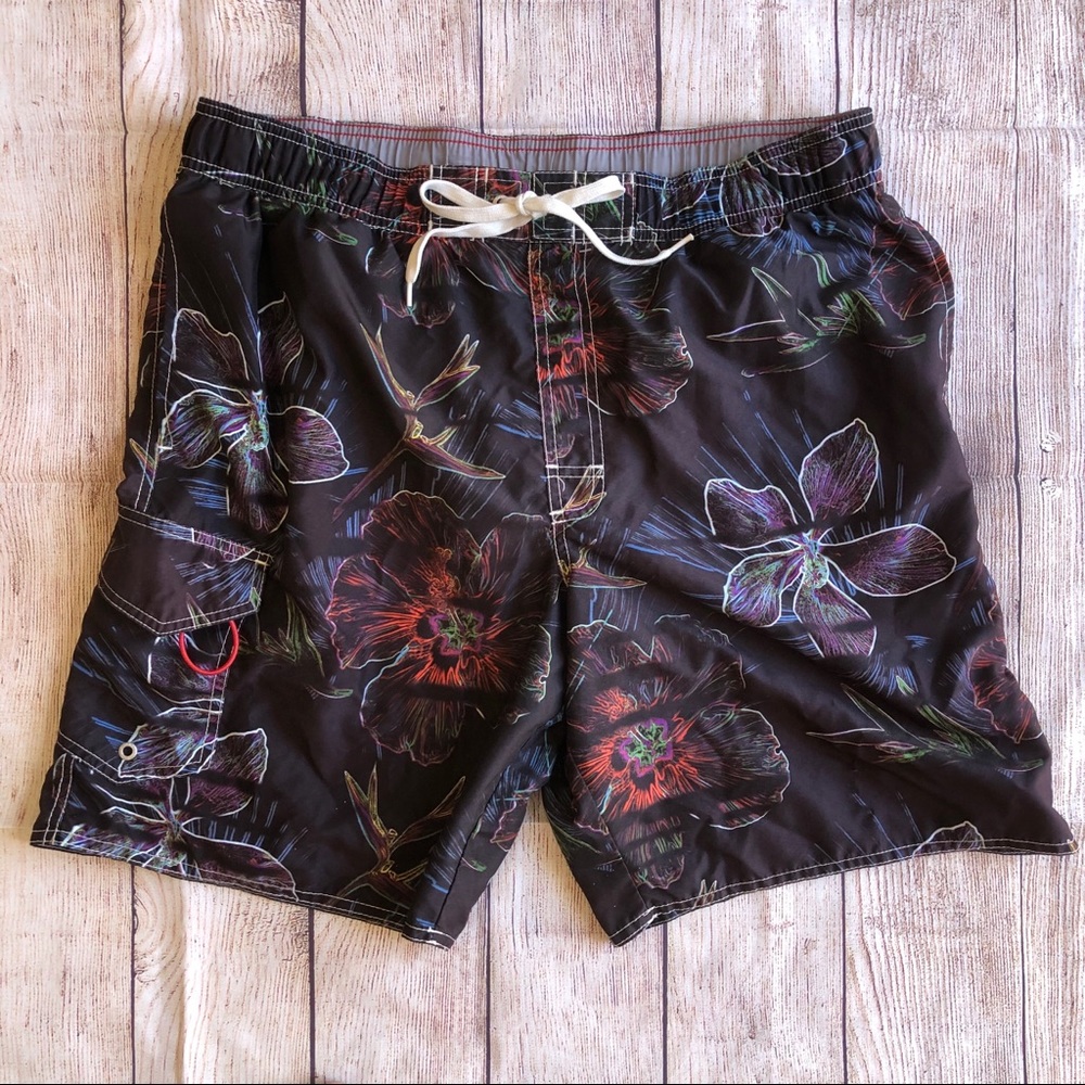 Newport Blue Swim Trunks Bathing Suit Medium EUC